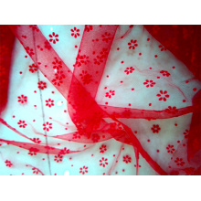 100%Nylon mesh warp knitting fabric flocking