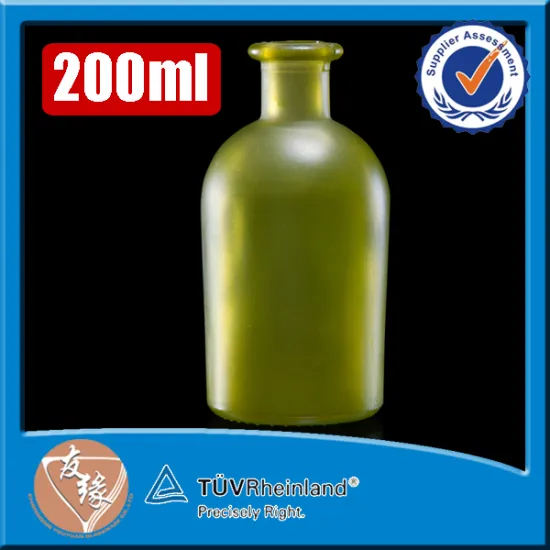 Diffuser Refillable 20cl Small Corked Glass Bottles Green Color