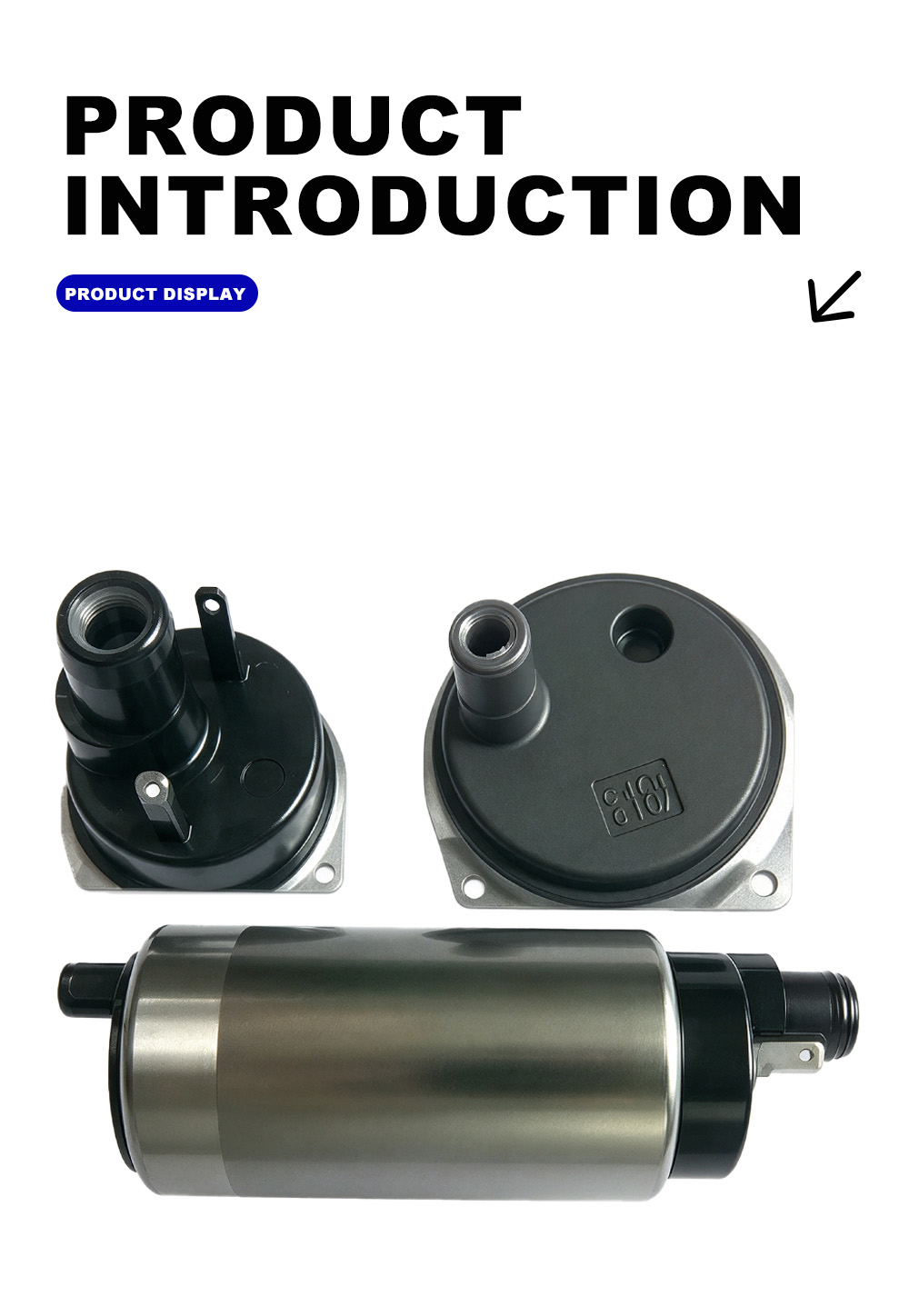 Electric Fuel Pump With Matching Covers X