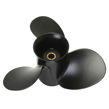 9 x 9 Boat Outboard Propeller For Mercury 6-15HP 48-828156A12 Aluminium alloy Marine Propeller Black 8 Spline Tooth 3 Blade