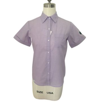 Lilac Chambray Shirt Dress