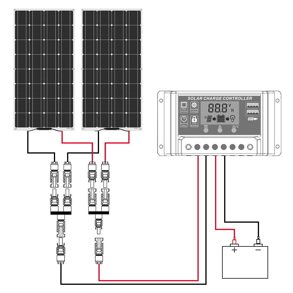 solar energy whole solar system 100w flexible solar panel 200w 100w power home kit solar three types