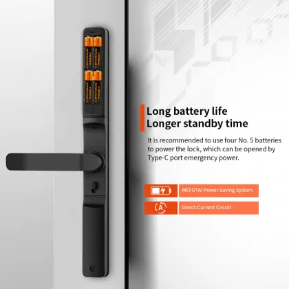 Tuya Aluminum Sliding Door IP68 Waterproof Smart Lock