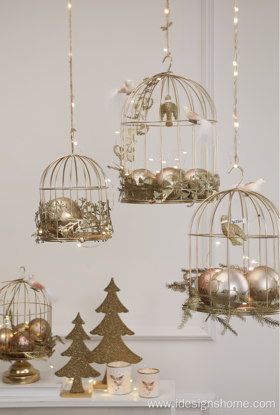 Christmas Tree Birdcage Ornaments Hanging