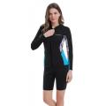 Traje de neopreno Seaskin de 2 mm con cremallera delantera para mujer