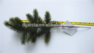 tree decorations 40cm long Artificial plastic plant 3 branches 25 heads pine glitter leaf ESSZ11 1928