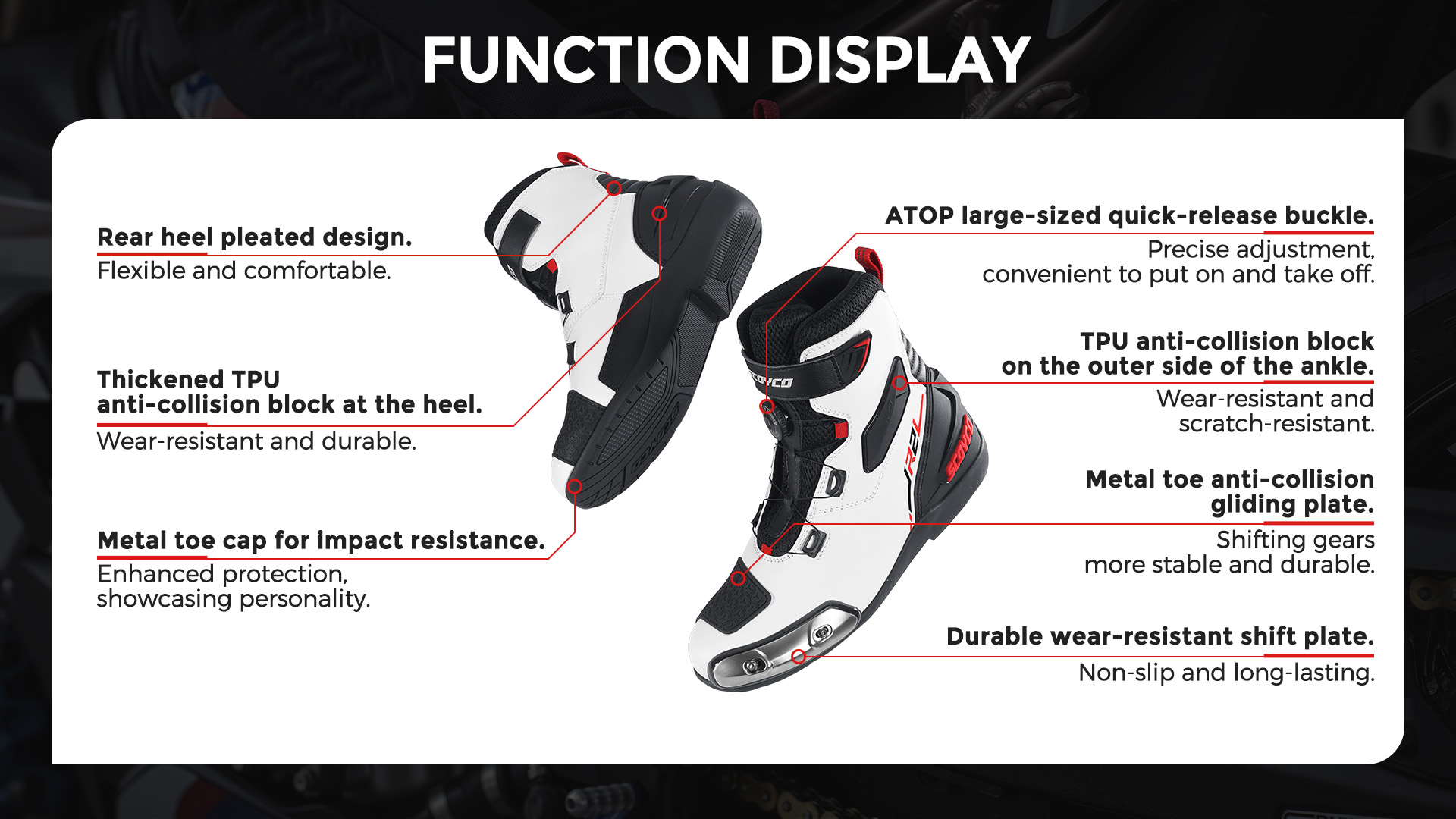 best short motorcycle boots