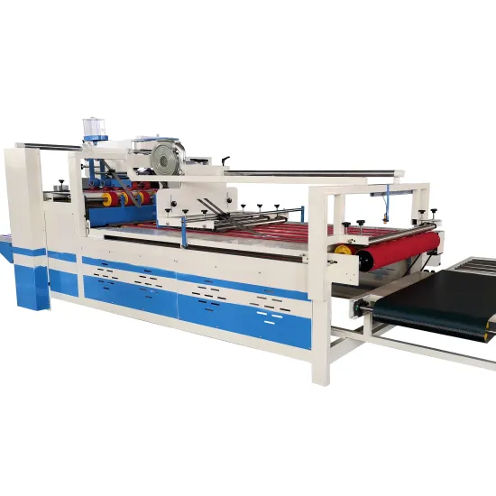 Semi-Automatic Double Feeding Corrugated Carton Box Folder Gluer Machine