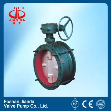 SD341X-10 cast iron flexible butterfly valve/cast iron butterfly valve