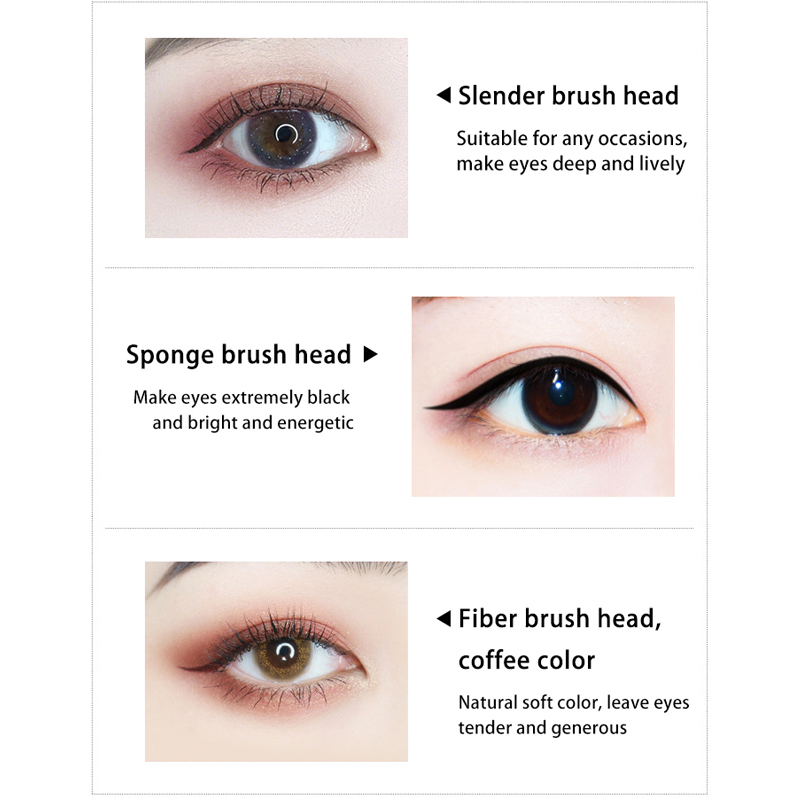 Dry quickly Proof against water Oil and sweat eye liner pencil waterproof liquid eyeliner
