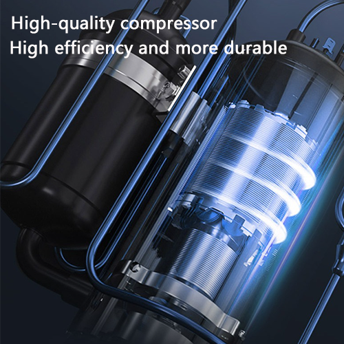 Compact Desktop Ice Maker, Smart Auto Cube Ice & Drinking Water All-in-One for Home Use