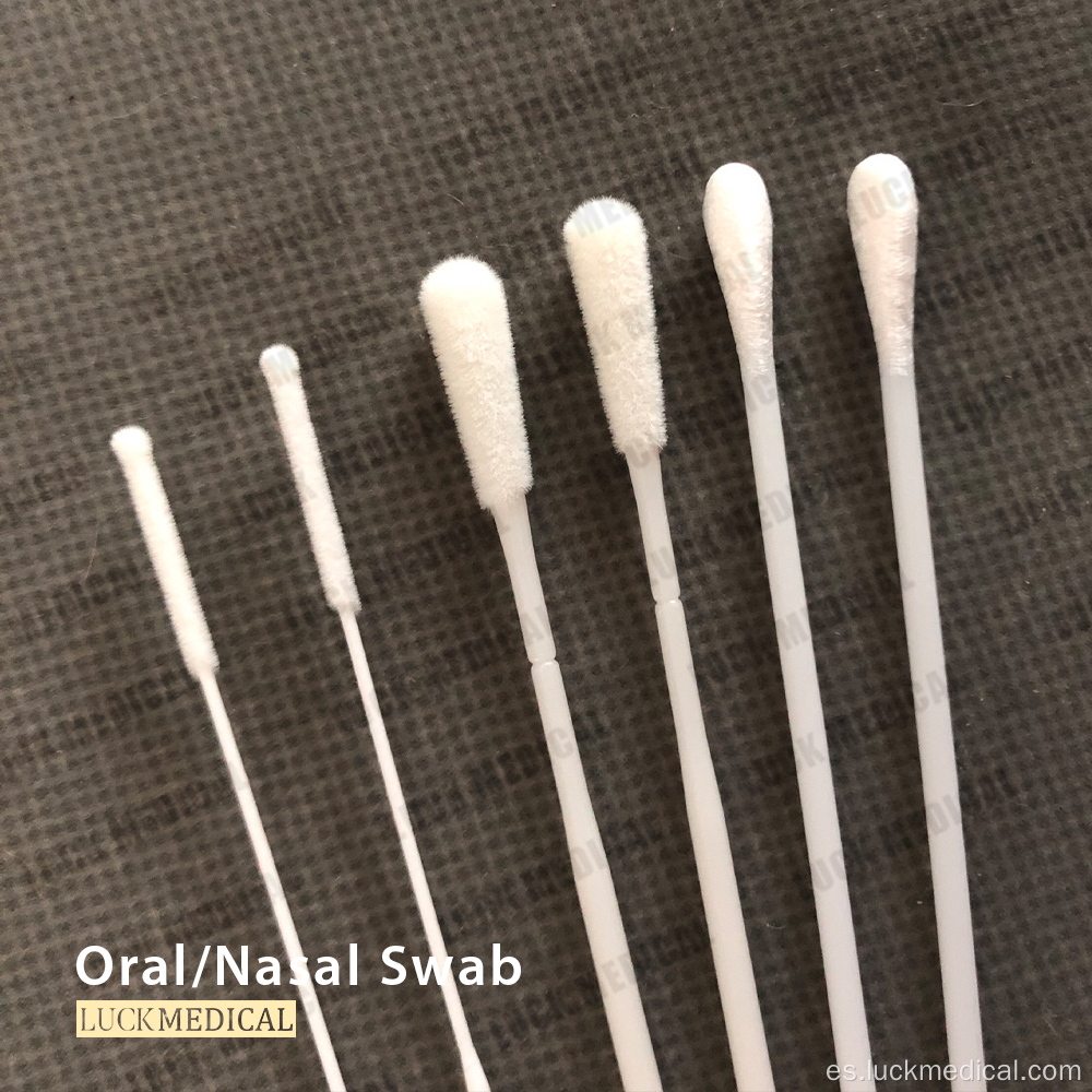 Pruebas de diagnóstico desechables SwaB Rayon Flocking