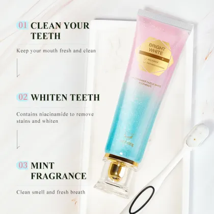 Herbal Mint Flavored Niacinamide Whitening Toothpaste for Yellow Teeth