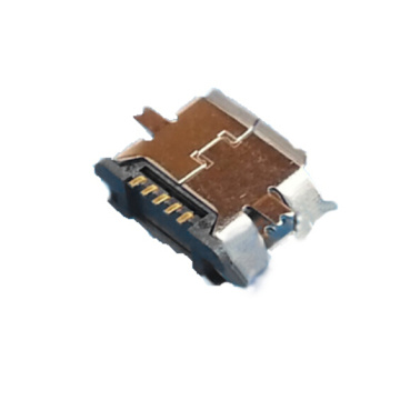 Micro USB 5P-uttag SMT med post