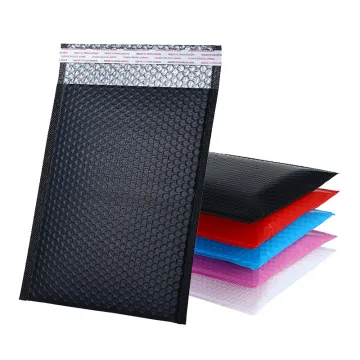 Custom Eco-Friendly Black Matte Bubble Padded Envelopes and Polymailer Bags for Sustainable Shipping Packaging