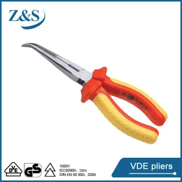 1000V VDE Bent Nose Pliers 8"