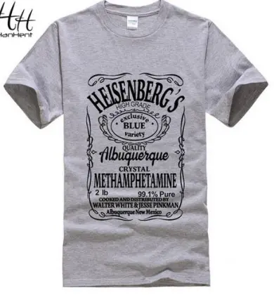 T-Shirt Man Breaking Bad T Shirt Men Walter White Cook Tops Heisenberg Men Tops Tees 2016 Summer Fashion New