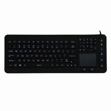 Silicone Backlight Keyboard with Touchpad