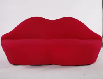 Fabric Bocca Red Lip Sofa Replica For Sale