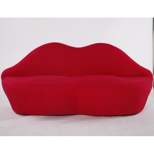 Fabric Bocca Red Lebe Sofa Replica Don Siyarwa