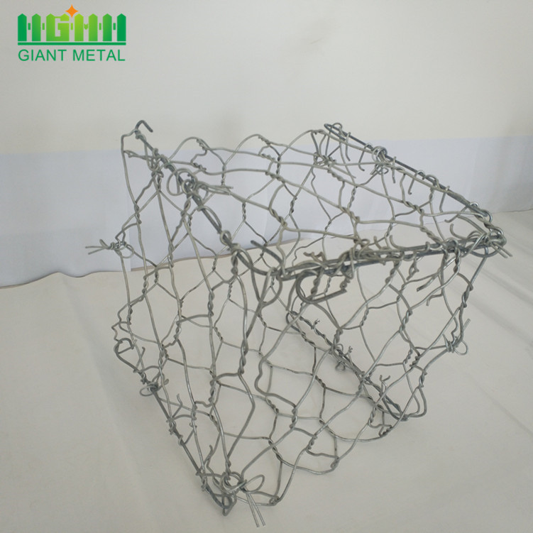 double twist heavy galvanized woven gabion baskets