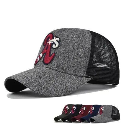 New Era Mesh Era Back A's Trucker Caps and Sports Hats for Men