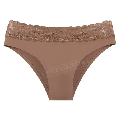 Oxygen Secret Seamless Elastic Panty Women's Breathable Lace Underwear