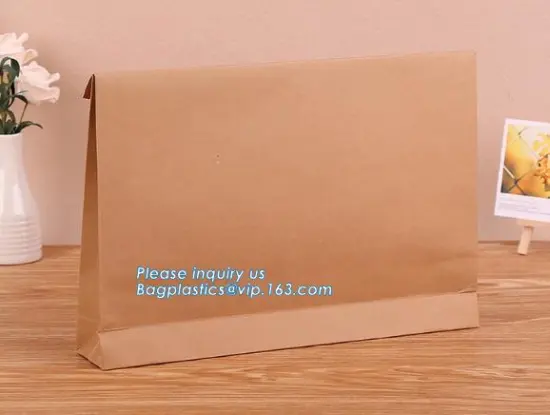 Gift Packing Kraft Paper Tea Bag,  Recycled Kraft Paper Bags with Handle, Take Away Shopping Big Kraft Paper Bag With Paper Hand