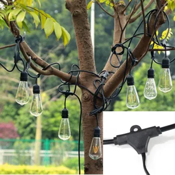 Christmas decoration led string lights 49 feet UL String lights outdoor S14 Dimmable Filament Led Bulb