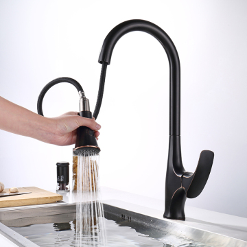 Amazing Matte Black Pull Out Kitchen Faucet