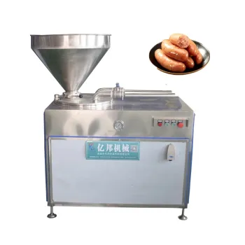 Stainless Steel Pneumatic Industrial Vacuum Sausage Stuffer & Enema Machine