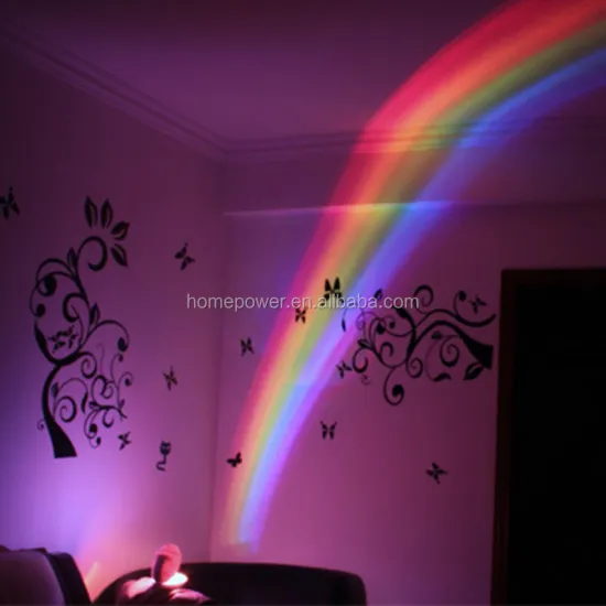 LED Rainbow Projector Lamp - Night Light