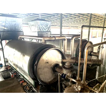 Continuous Waste Pyrolysis Oil Plant/Rubber Pyrolysis Machine