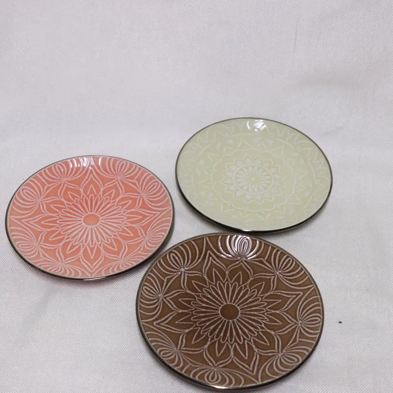 Orange Glaze Stoneware Dinner Set