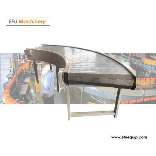 Curved Metal Chain Plate Conveyor