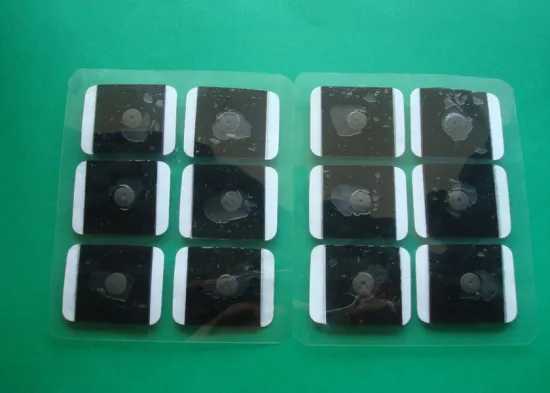Tens Electrode With Megnatism Using For Medical Equipment, Apricot Square Non-woven Tens Unit Pads