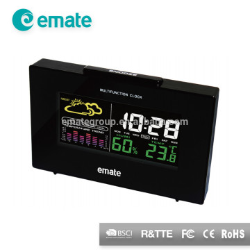 Color Weather Station Clock with Alarm and Temperature