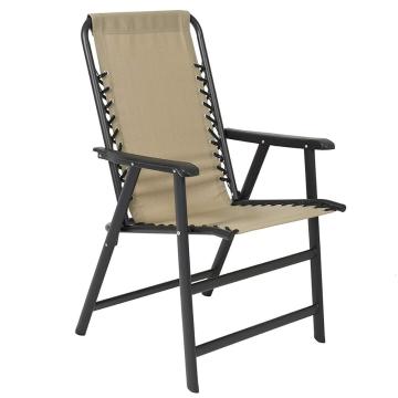 Bej Outdoor Patio Süspansiyon Sandalye: Rahat, katlanır ve dayanıklı