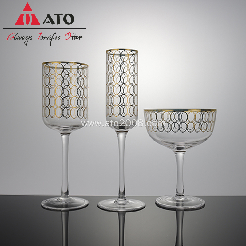 Wine Glasses Crystal Whiskey Tumblers Large Water Goblet