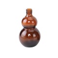 Double Gourd Shaped Amber Glass Spray Bottle