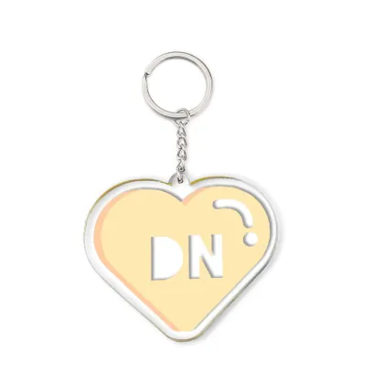 Acrylic Heart Prints Keychain