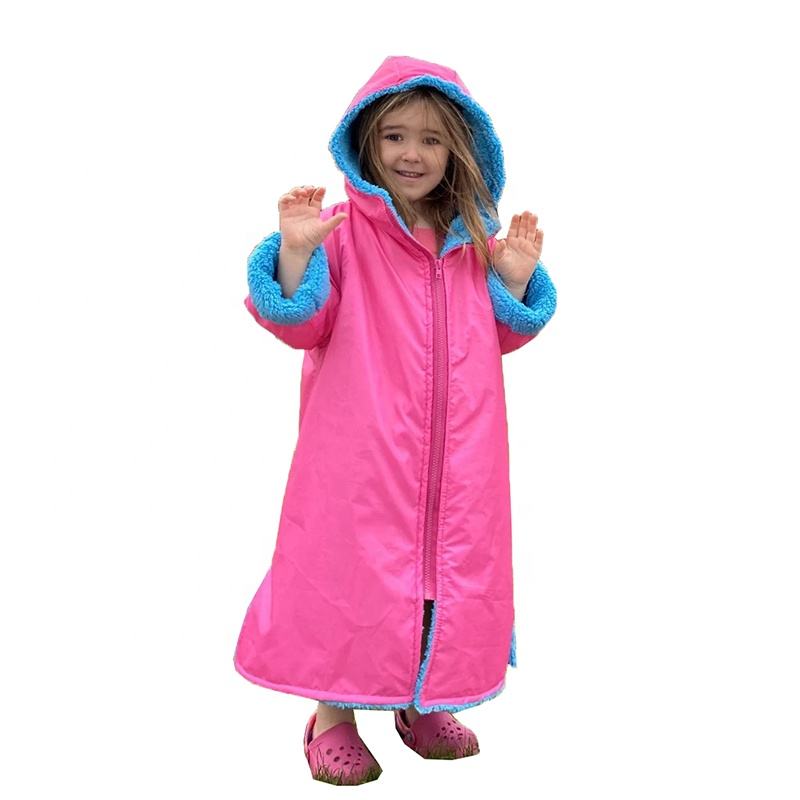 Kids Dry Changing Surf Swim Parka Robe