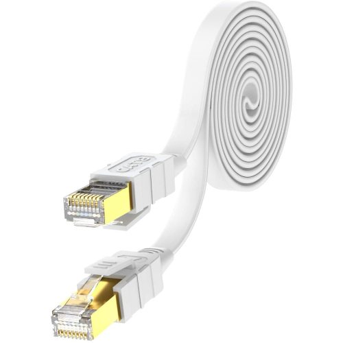 Kostenloses Beispiel für ein Cat8-Flach-LAN-Ethernet-Kabel