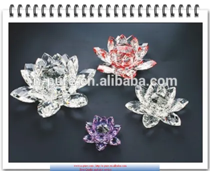 crystal lotus, crystal lotus flower for wedding decoration