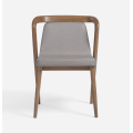 Modern Ergonomic wood leisure chairs with fabric seat