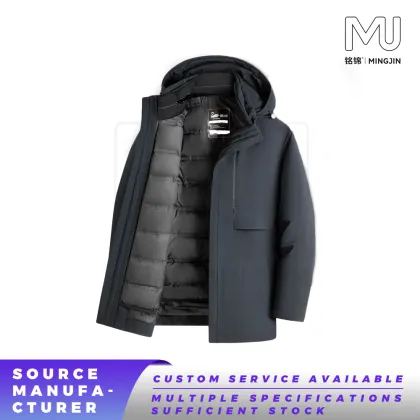 Men's Hooded Goose‑Down Winter Parka