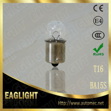 ECE T16 high power 12V BA15S Clear auto bulb lamp
