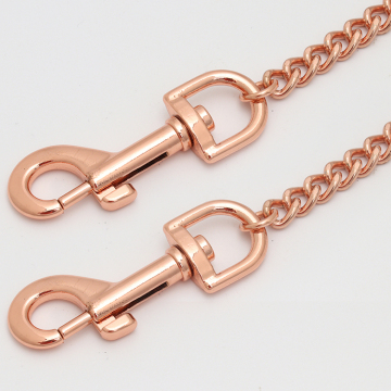 Brass Keyring Chains with Snap Hook Stainless Steel Wire Dog Snake Chain Ring