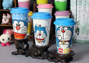 Cheap ceramic travel mug with lid cheap mugs OEM mugs