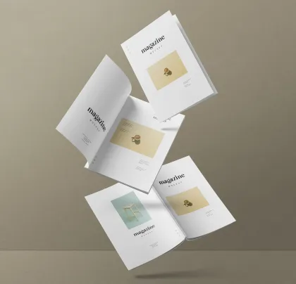 Customizable advertising brochure design